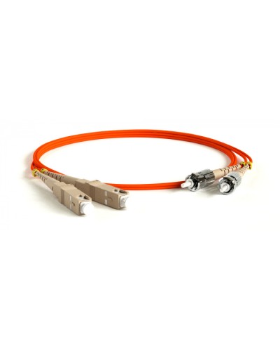 Патч-корд волоконно-оптический Hyperline FC-D2-62-FC/PR-ST/PR-H-1M-LSZH-OR в Чебоксарах Патч-корды оптические Pintop.ru