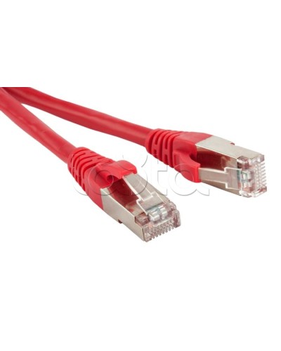 Патч-корд RJ45-RJ45, 4 пары, STP, кат.5е, LSZH (0,5м) Hyperline PC-LPM-STP-RJ45-RJ45-C5e-0.5M-LSZH-RD в Чебоксарах Патчкорды (медные) Pintop.ru