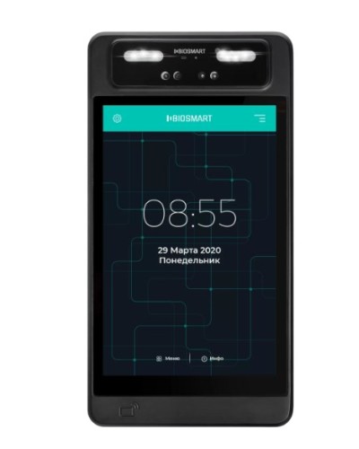 Терминал для биометрической идентификации по геометрии лица BioSmart QUASAR-MFR в Чебоксарах Контроллеры Pintop.ru
