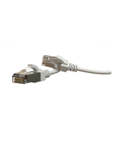 Патч-корд S/FTP Hyperline (PC-LPT-SFTP-RJ45-RJ45-C6-3M-LSZH-WH) в Чебоксарах Патчкорды (медные) Pintop.ru