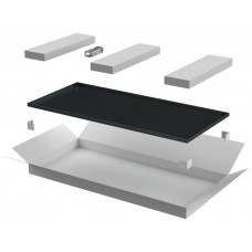 ITK LINEA N Дверь металлическая 600мм шкафа 18U чер. (LN05-18U6X-DM)