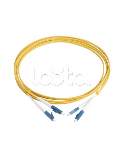 Патч-корд волоконно-оптический Hyperline FC-D2-9-LC/UR-LC/UR-H-3M-LSZH-YL в Чебоксарах Патч-корды оптические Pintop.ru