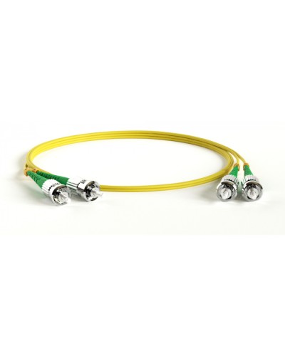 Патч-корд волоконно-оптический Hyperline FC-D2-9-ST/AR-ST/AR-H-2M-LSZH-YL в Чебоксарах Патч-корды оптические Pintop.ru