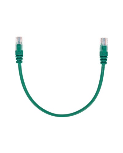 Патч-корд U/UTP, CAT 5e, RJ45-RJ45, 26AWG, LSZH, зеленый, 0,3м REXANT 02-0106-03 в Чебоксарах Патчкорды (медные) Pintop.ru