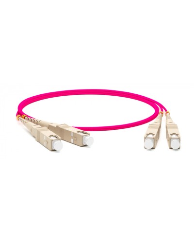 Патч-корд волоконно-оптический Hyperline FC-D2-504-SC/PR-ST/PR-H-2M-LSZH-MG в Чебоксарах Патч-корды оптические Pintop.ru