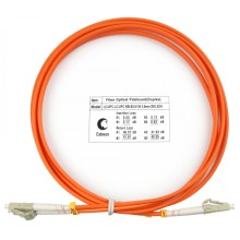 Шнур оптический duplex LC-LC 62,5/125 mm 2м LSZH Cabeus FOP-62-LC-LC-2m