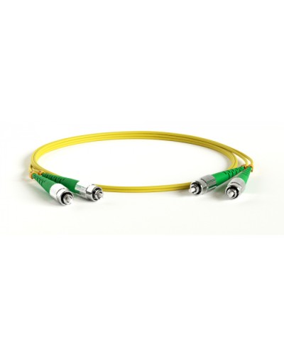 Патч-корд волоконно-оптический Hyperline FC-D2-9-FC/AR-SC/AR-H-15M-LSZH-YL в Чебоксарах Патч-корды оптические Pintop.ru