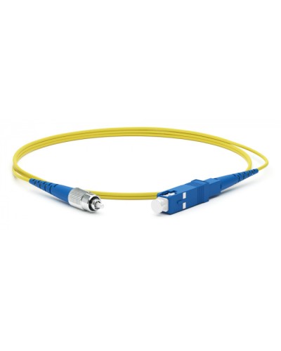 Патч-корд волоконно-оптический Hyperline FC-S2-9-FC/UR-ST/UR-H-10M-LSZH-YL в Чебоксарах Патч-корды оптические Pintop.ru