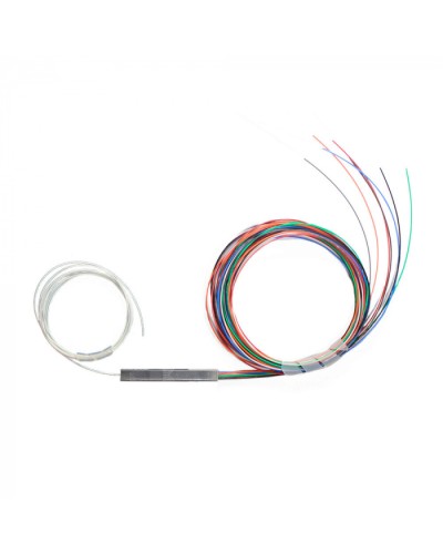 Разветвитель план 1х8 не окон 9/125 вывод 1.5м буфер 0.9 мм 1260/1650 Cabeus (FCT-PLC-1/8-9-1.5-0.9) в Чебоксарах Оптические разветвители (сплиттеры) Pintop.ru