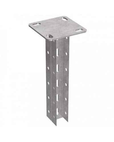 Стойка двойная потолочная 45х30х600 пятка 120х120 Промрукав (PR08.5149) в Чебоксарах Аксессуары для лотков Pintop.ru