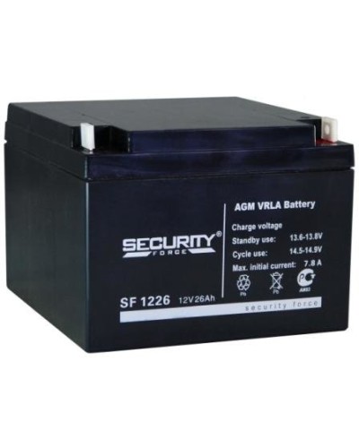 Аккумулятор свинцово-кислотный Security Force SF 1226 в Чебоксарах Электротехническое оборудование Pintop.ru