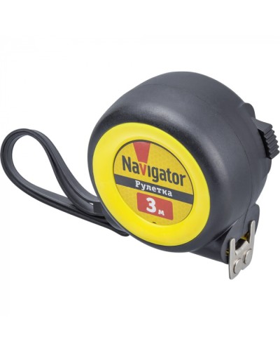 Рулетка Navigator 80 257 NMT-Ru01-A-3-16 (автостоп, 3 м*16 мм) в Чебоксарах Аксессуары для кабель-канала Pintop.ru
