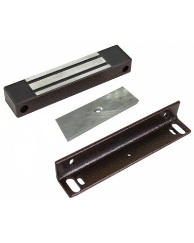 Замок электромагнитный AccordTec ML-180KB с уголком (коричневый) в Чебоксарах Электромагнитные замки Pintop.ru