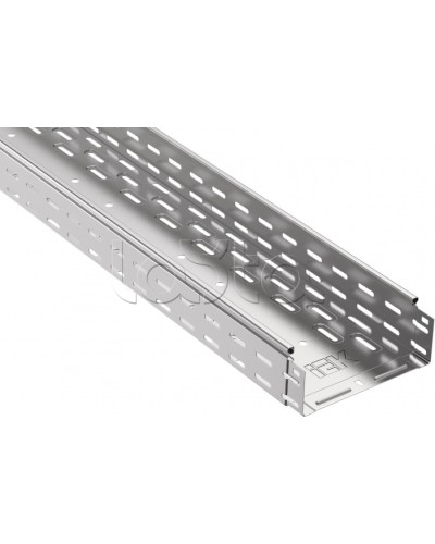 Лоток перфорированный 80х300х3000 IEK (CLP10-080-300-3) в Чебоксарах Кабельные лотки Pintop.ru
