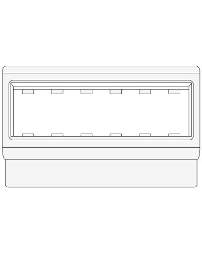 Рамка-суппорт под 6 модулей VIVA PDA-ЗDN 100 DKC 10353 в Чебоксарах Аксессуары для кабель-канала Pintop.ru