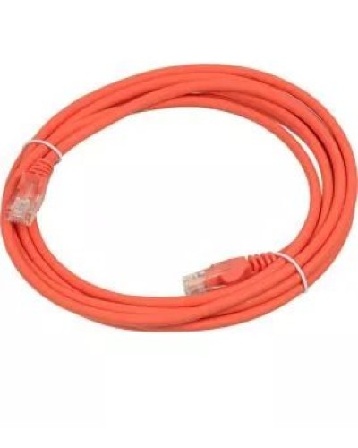 Патч-корд RJ45 - RJ45, 4 пары, UTP, категория 5е, 5 м, оранжевый, LSZH LANMASTER LAN-PC45/U5E-5.0-OR в Чебоксарах Патч-корды и пигтейлы Pintop.ru