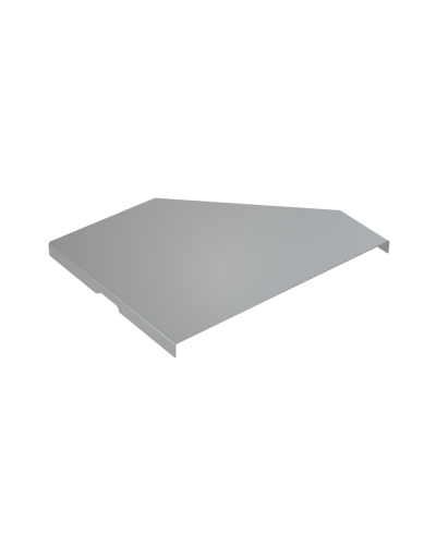 Крышка переходника левого 200-400 мм КМ-Профиль (KPD200-400-L) в Чебоксарах Аксессуары для лотков Pintop.ru