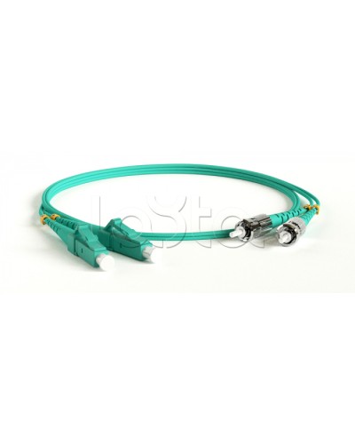 Патч-корд волоконно-оптический Hyperline FC-D2-503-LC/PR-ST/PR-H-3M-LSZH-AQ в Чебоксарах Патч-корды оптические Pintop.ru