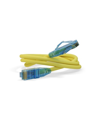 Патч-корд U/UTP Hyperline PC-LPM-UTP-RJ45-RJ45-C6-5M-LSZH-YL в Чебоксарах Патчкорды (медные) Pintop.ru