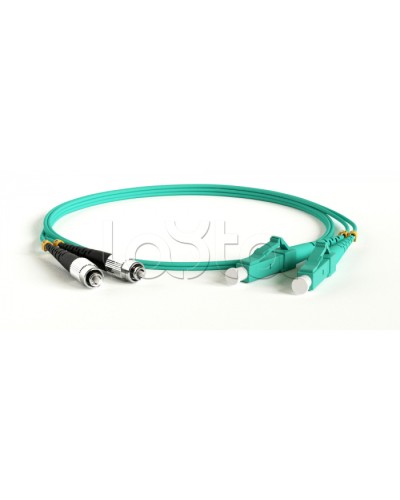 Патч-корд волоконно-оптический Hyperline FC-D2-503-LC/PR-LC/PR-H-1.5M-LSZH-AQ в Чебоксарах Патч-корды оптические Pintop.ru