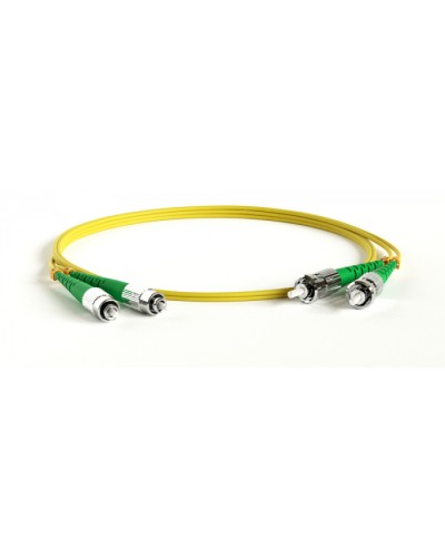 Патч-корд волоконно-оптический Hyperline FC-D2-9-ST/AR-ST/AR-H-10M-LSZH-YL в Чебоксарах Патч-корды оптические Pintop.ru