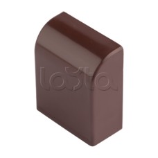 Заглушка (25х25) (4 шт) темное дерево EKF-Plast (ecd-25-25x4)