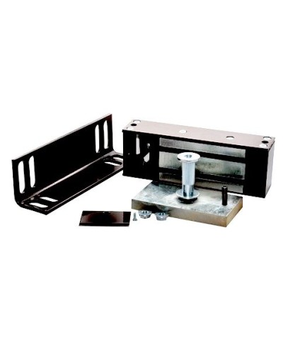 Замок электромагнитный Олевс М2-400 с уголком черный в Чебоксарах Электромагнитные замки Pintop.ru