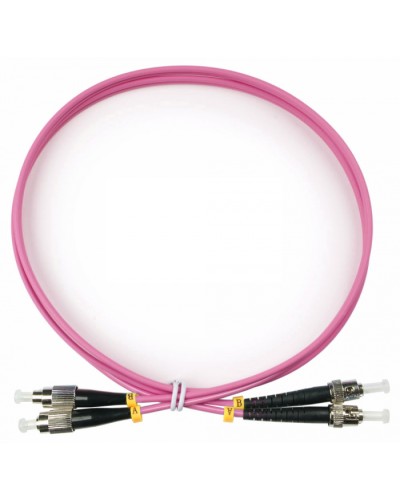 Шнур оптический duplex FC-ST 50/125 mm OM4 1,5м LSZH Cabeus FOP-50-OM4-FC-ST-1,5m в Чебоксарах Патч-корды оптические Pintop.ru