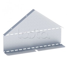 Заглушка крышки двускатной на лоток 100х200 мм (0,8 мм) HDZ EKF (zkdsk100200-HDZ)