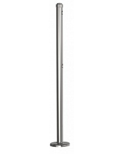 Стойка стационарная хромированная Ростов-Дон ОБ1/0-0 ХРОМ в Чебоксарах Ограждения Pintop.ru