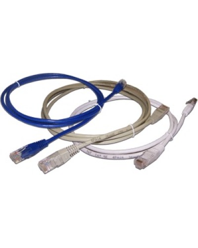 Патч-корд RJ45 TWT UTP кат.5e, с заливными колпачками, 1.0 м, белый TWT TWT-45-45-1.0-WH в Чебоксарах Патчкорды (медные) Pintop.ru
