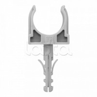 Крепеж-клипса с дюбелем серая д20 (100шт/1200шт уп/кор) Промрукав (PR13.0296)