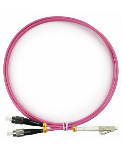 Шнур оптический duplex LC-FC 50/125 mm OM4 1,5м LSZH Cabeus FOP-50-OM4-LC-FC-1,5m в Чебоксарах Патч-корды оптические Pintop.ru