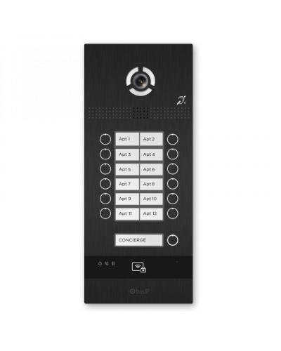 Вызывная панель BAS-IP BI-12FBI BLACK в Чебоксарах Вызывные видеопанели малоабонентные Pintop.ru