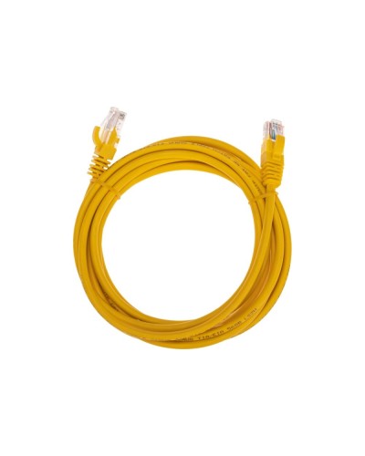 Патч-корд U/UTP, CAT 5e, RJ45-RJ45, 26AWG, LSZH, желтый, 3м REXANT 02-0105-3 в Чебоксарах Патчкорды (медные) Pintop.ru