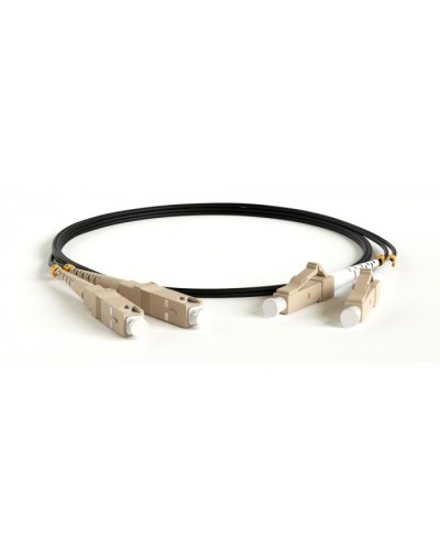 Патч-корд волоконно-оптический Hyperline FC-D2-50-LC/PR-LC/PR-H-15M-LSZH-BK в Чебоксарах Патч-корды оптические Pintop.ru