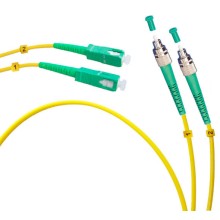 Шнур оптический duplex FC/APC-SC/APC 9/125 sm 2м LSZH Cabeus FOP(d)-9-FC/APC-SC/APC-2m
