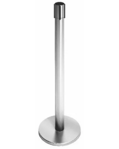 Стойка ограждения передвижная с ремнем (2 метра красный с тормозом) Oxgard ВЗР2387.04 в Чебоксарах Ограждения Pintop.ru