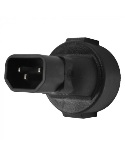 Адаптер переходной, розетка Schuko - вилка C14, 220В, 10А, черный LANMASTER (LAN-PPS/14-BK) в Чебоксарах Проходные адаптеры и розетки оптические Pintop.ru