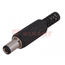 Разъем питания штекер 2.1х5.5x10 мм (50шт/уп) REXANT 14-0311