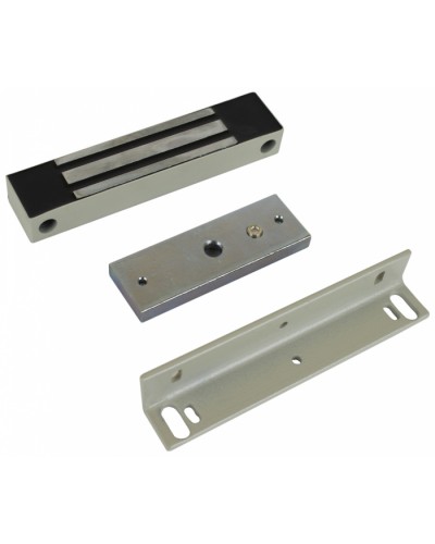 Замок электромагнитный влагозащищенный AccordTec ML-100K (белый) с уголком в Чебоксарах Электромагнитные замки Pintop.ru