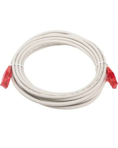 Патч-корд RJ45-RJ45, 4 пары, UTP, кат.5е, LSZH (5м) Hyperline PC-LPM-UTP-RJ45-RJ45-C5e-5M-LSZH-GY в Чебоксарах Патчкорды (медные) Pintop.ru