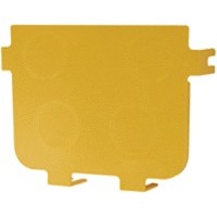 Заглушка оптического лотка торцевая 120 мм, желтая LANMASTER LAN-OT120-ND