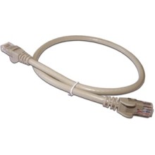 Патч-корд RJ45 - RJ45, 4 пары, UTP, категория 6, 1 м, серый LANMASTER LAN6-45-45-1.0-GY