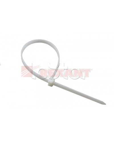 Хомут-стяжка нейлоновый, многоразовый 4x150 мм СКМ-150 белый (100шт/уп) REXANT 07-0159 в Чебоксарах Стяжки-хомуты Pintop.ru