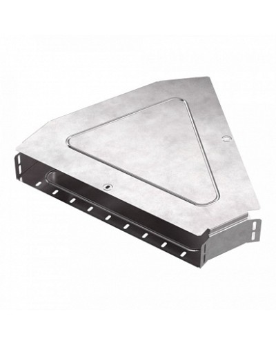 Угол горизонтальный 45 градусов с крышкой Стандарт 500х80 Промрукав (PR16.0617) в Чебоксарах Аксессуары для лотков Pintop.ru