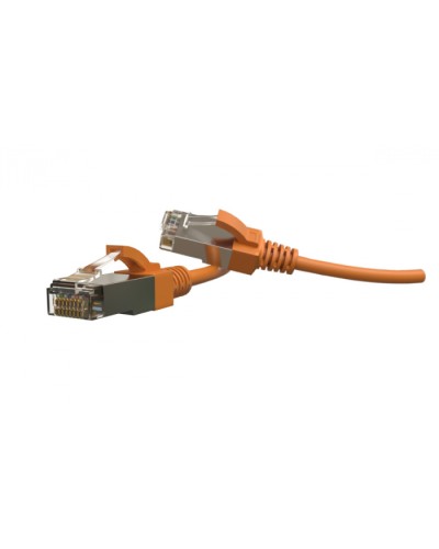 Патч-корд S/FTP Hyperline (PC-LPT-SFTP-RJ45-RJ45-C6-3M-LSZH-OR) в Чебоксарах Патчкорды (медные) Pintop.ru