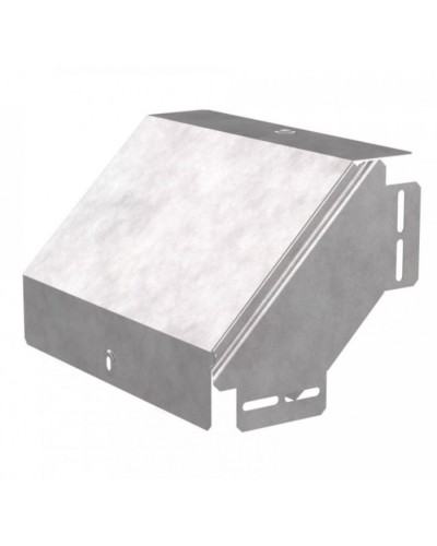 Угол вертикальный внешний 90 градусов с крышкой Стандарт 300х100 Промрукав (PR16.0551) в Чебоксарах Аксессуары для лотков Pintop.ru