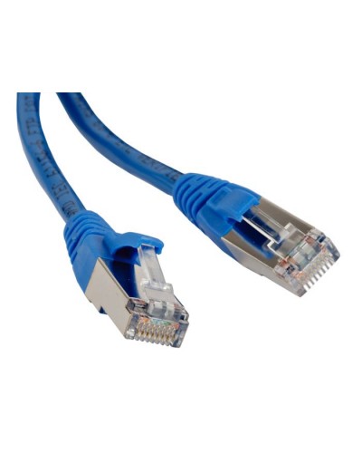 Патч-корд экранированный Hyperline PC-LPM-STP-RJ45-RJ45-C6-1.5M-LSZH-BL в Чебоксарах Патчкорды (медные) Pintop.ru