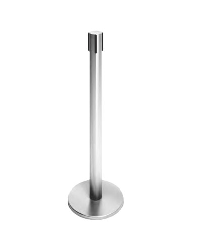 Стойка ограждения передвижная с ремнем (5 метров черный с тормозом) Oxgard ВЗР2387.03 в Чебоксарах Ограждения Pintop.ru